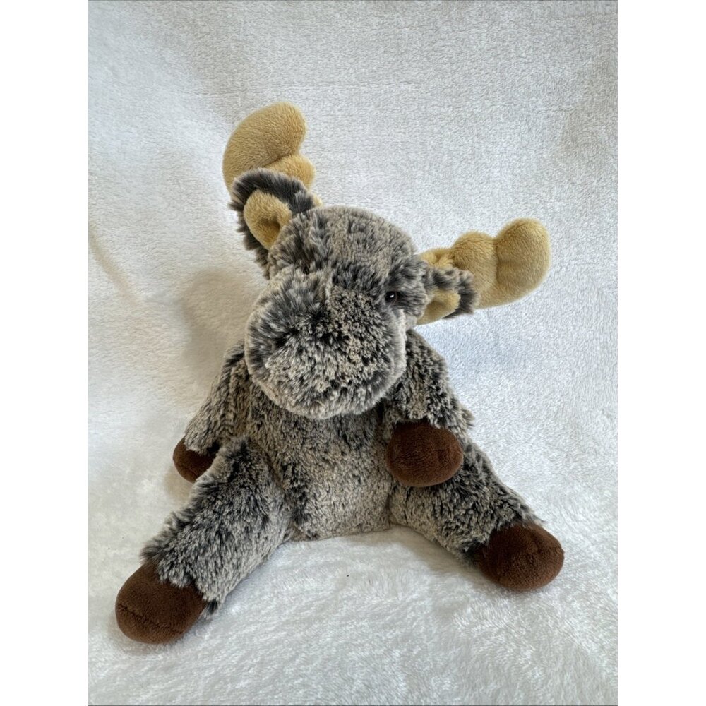 Douglas Soft Plush Marshall the Moose Stuffed Animal 9" Toy Lovey Bead Eyes